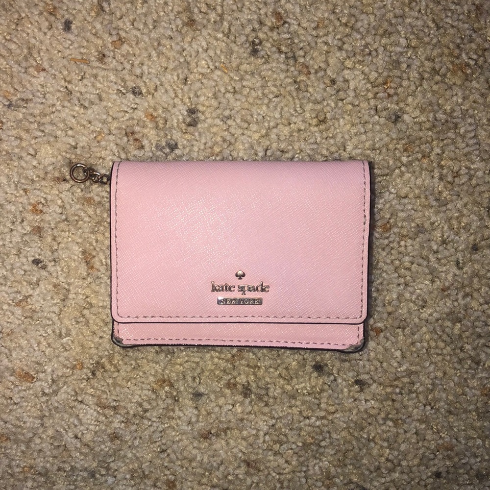 Kate Spade pink keychain wallet